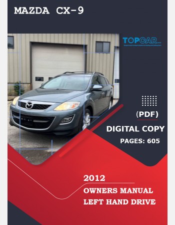 mazda cx-9 2012 owners manual